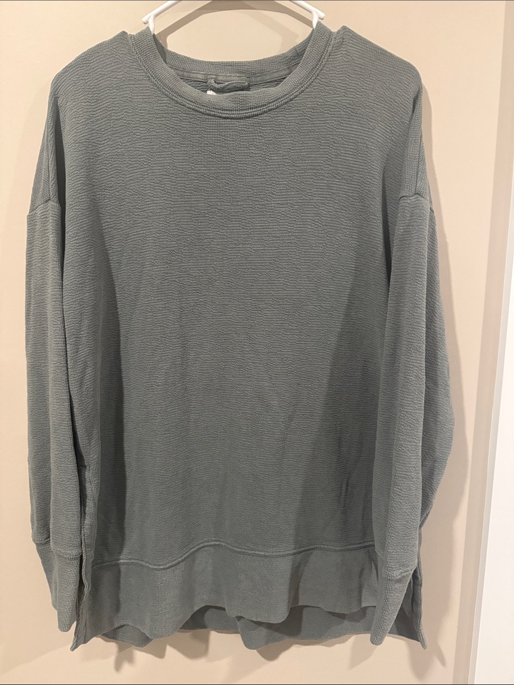 Aerie Crewneck Waffle Knit Sweater